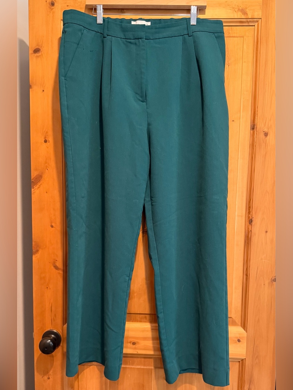 Abercrombie & Fitch Sloane Wide-Leg Trousers - 34/18R